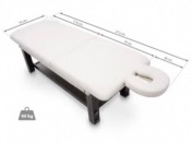 Table de massage en bois SPA fixe avec plateau et dossier rabattable