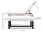 Table de massage en bois SPA fixe avec plateau et dossier rabattable