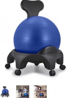 Chaise ergonomique avec ballon Tonic Cha