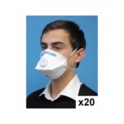 Masque de protection FFP3 pliable avec soupape (SA 20)