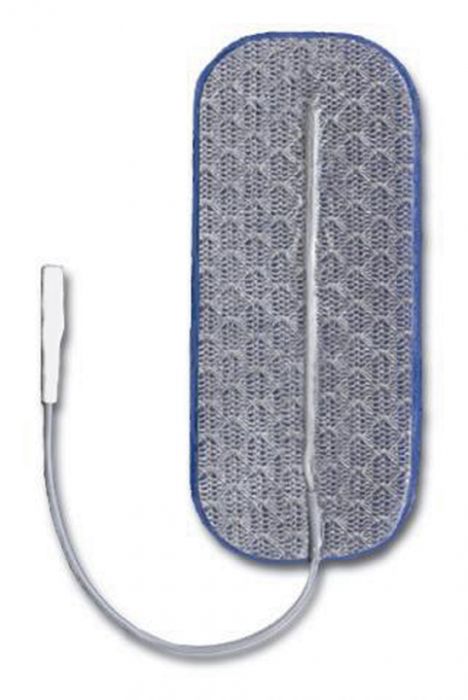 Electrodes Dura-Stick® Blue  rectangulaire  Fil 40 x 90 mm peaux sensibles Sachet de 4 électrodes