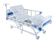 Lit d'hôpital électrique 3 fonctions avec barrières