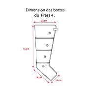 Pressothérapie PRESS 4 Winelec® + 2 bottes | Drainage lymphatique | Jambes lourd ec + 2 bottes
