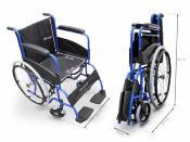 Fauteuil roulant en acier BASIC