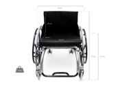 Fauteuil roulant de sport largeur 46