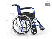 Fauteuil roulant en acier BASIC