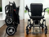 Fauteuil roulant électrique pliant en fibre de carbone – Libercar Karbon ultra léger 15 kg