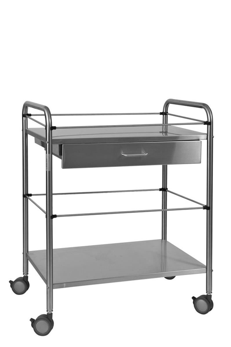 Plateau Inox AISI 304 Gima - Dimensions 223x126x45 Mm, Pour Matériel Médical/Laboratoire