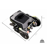 Fauteuil roulant électrique chassis renforcés supporte 135kg 