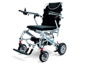 Fauteuil roulant électrique Libercar Lena léger pliable avec batterie lithium 10 Ah télécommande et support passager