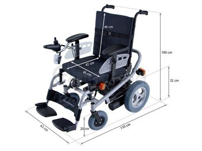 FAUTEUIL ROULANT ÉLECTRIQUE AVEC BATTERIE LONGUE DURÉE