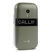 Téléphone Mobile à Clapet DORO 6050 Marron (champagne- blanc)