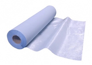 Drap d'examen rouleau Paredes ouate bleue plastifié 48 formats 75 x 190 cm