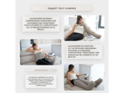 Appareil de Pressothérapie AIR 4 MED Airecover – Drainage Lymphatique Complet Jambes, Bras & Abdomen