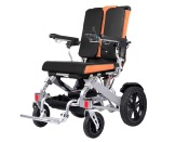 Fauteuil roulant électrique pliant avec châssis en aluminium renforcé