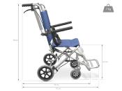 Fauteuil roulant compact et pliant conçu pour le transfert