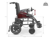 Fauteuil roulant électrique pliant  basic ultra léger  avec un design compact, une grande légèreté et d'excellentes performances