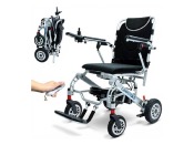 Fauteuil roulant électrique Libercar Lena léger pliable avec batterie lithium 10 Ah télécommande et support passager