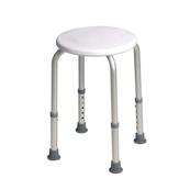 Tabouret de Douche Assise Ronde Ø 31 cm-Hauteur de 35 à 52 cm-105 kg