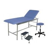 Kit Cabinet complet   Holtex Divan INOX+Tabouret+Marchepied 1 marche, noir