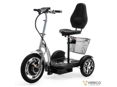 trottinette électrique 3 roues stable pour sénior et handicapé ZT16 Veleco 750 watts