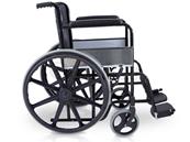 FAUTEUIL ROULANT PLIANT EN ACIER EASY NOIR - TAILLE 46