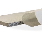 ESSUIE-MAINS PLIÉ V BLANC 2 PLIS – 22,3 X 21 CM