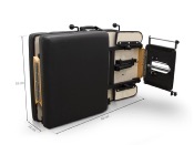 Table pliante pour chiropractie et reiki 163 x 54 cm Noir