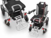 Fauteuil roulant électrique pliant EASY PLUS ULTRALIGHT 24kg avec châssis en aluminium