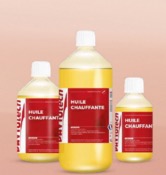 Huile Chauffante Existe en 250 ml, 500 ml et 1 litre.