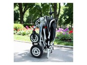 Fauteuil roulant électrique Libercar Lena léger pliable avec batterie lithium 10 Ah télécommande et support passager