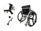 Fauteuil roulant de sport largeur 46
