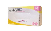 Gant à usage unique latex Mutexil blanc non poudré