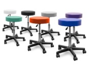 Tabouret avec base roulante et vérin à gaz