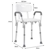 chaise médical avec le dossier l'accoudoir anti-dérapant, Siège de bain