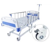 Lit d'hôpital électrique 3 fonctions avec barrières