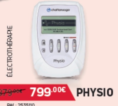électrothérapie PHYSIO Chattanooga est un stimulateur 4 canaux 